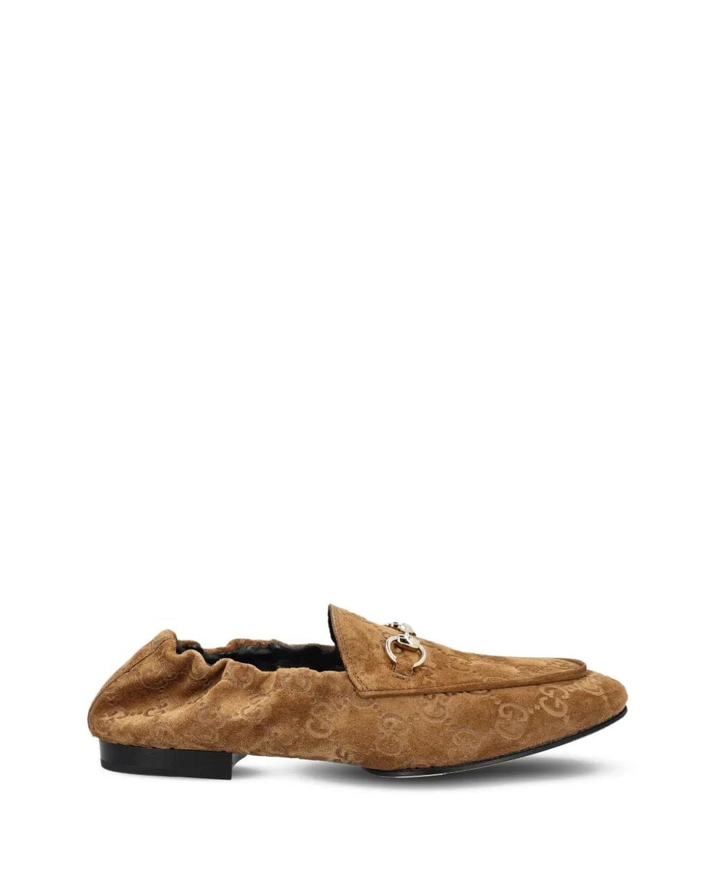 Gucci White Jordaan Loafers