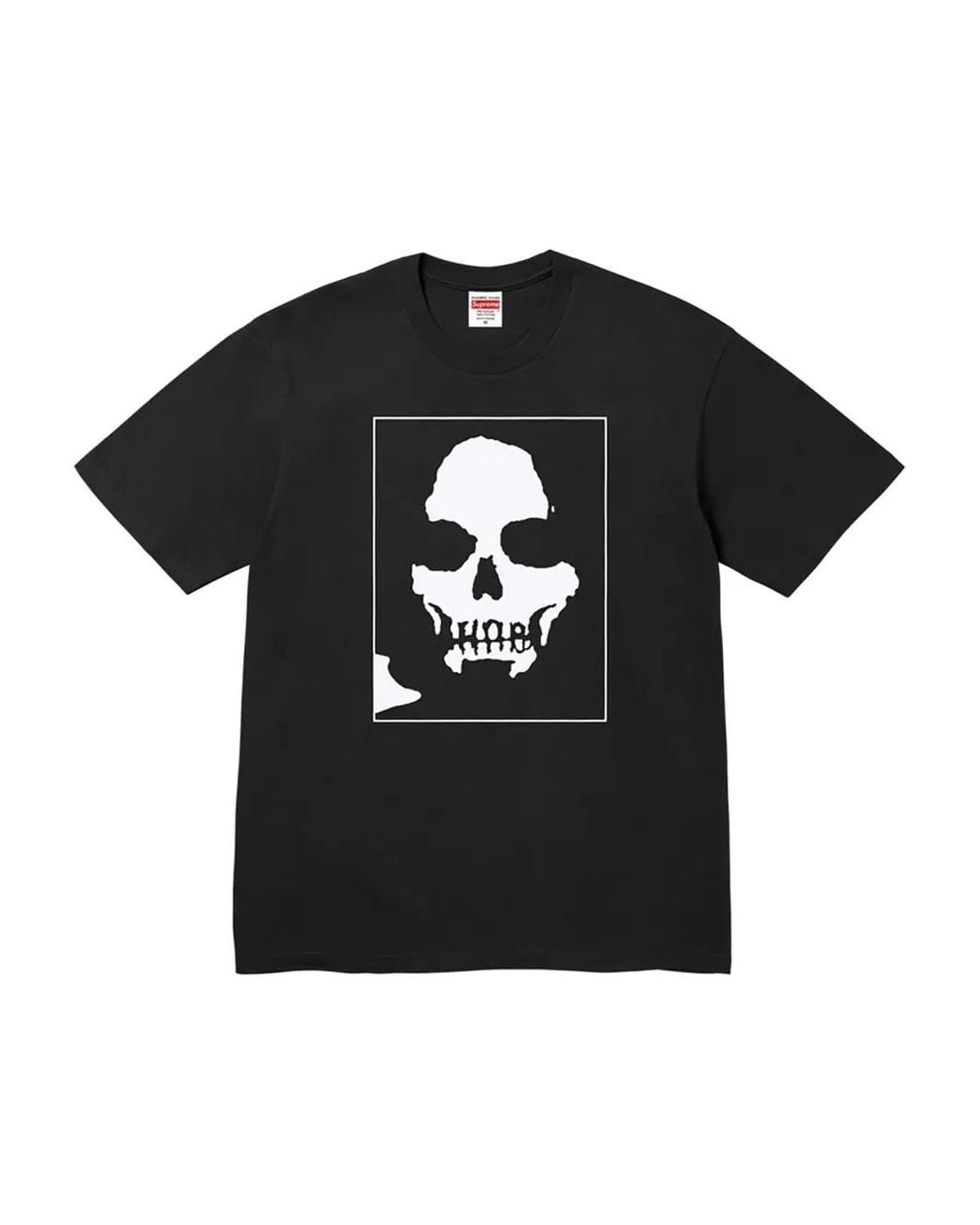 T-Shirt Con Stampa Teschio di Supreme in Black da Uomo