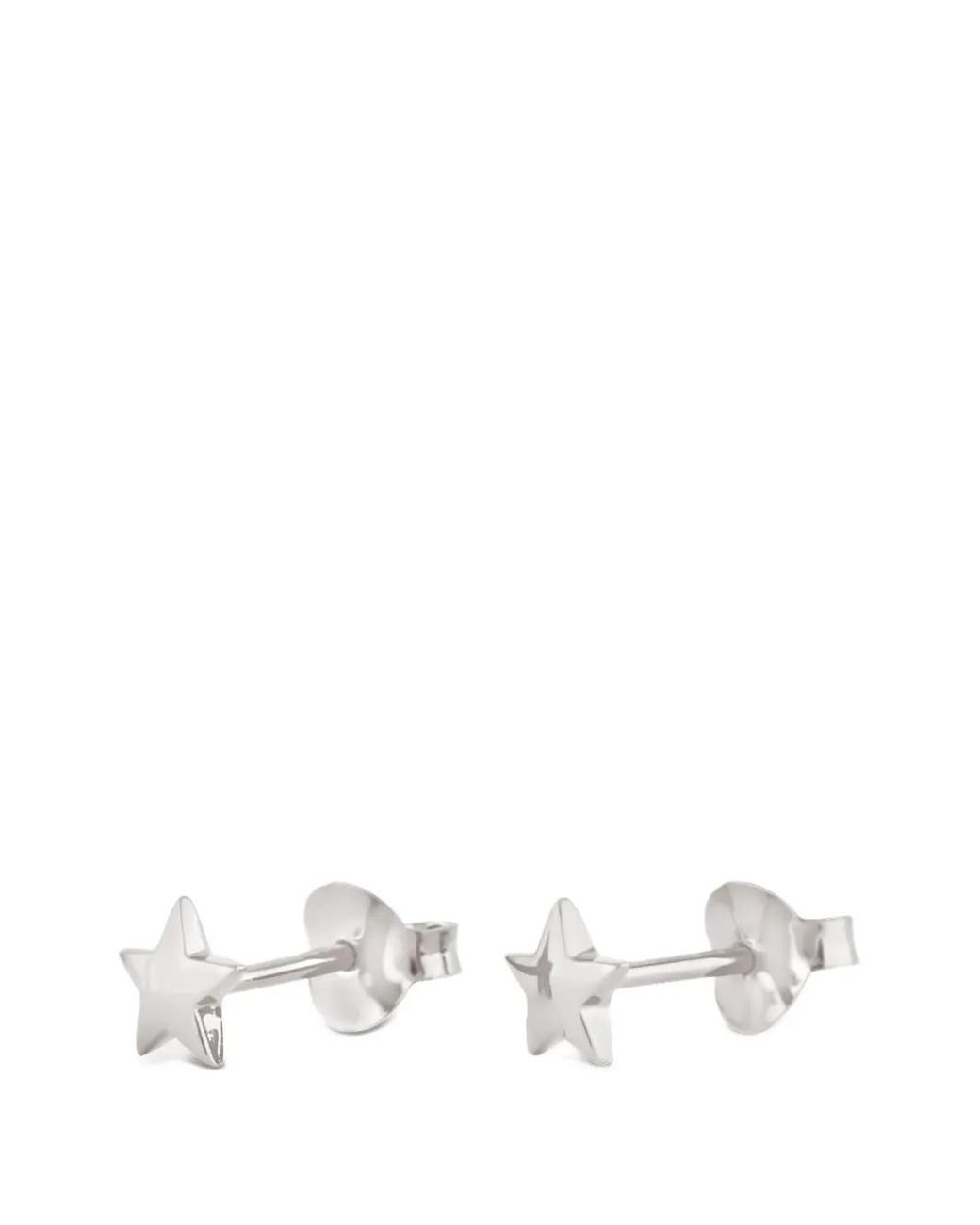 Dinny Hall White Star-Shape Earrings