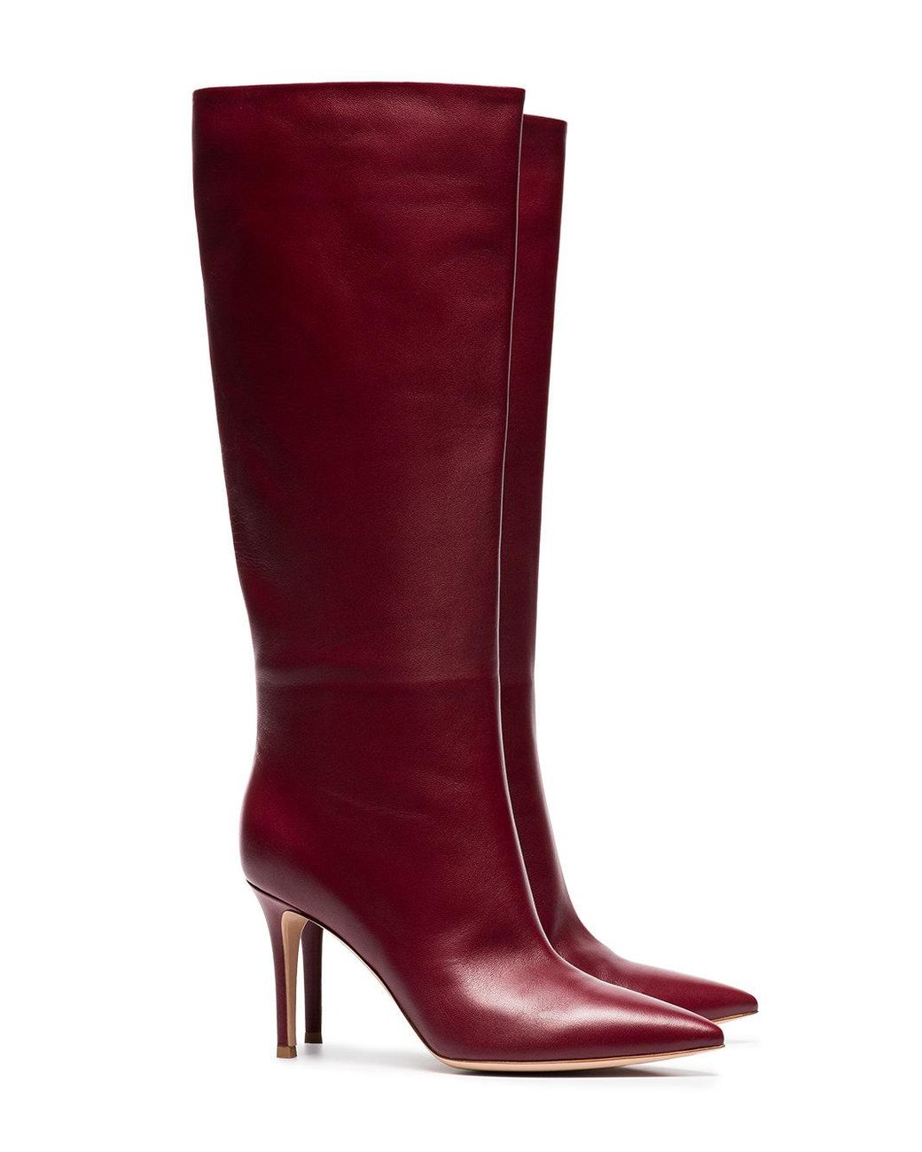 burgundy slouch boots