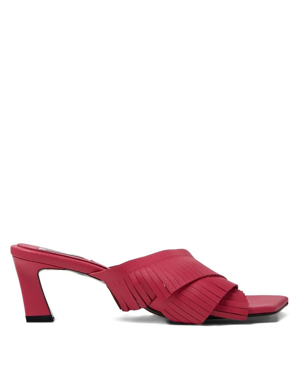 Reike Nen Red 60Mm Fringed Sandals
