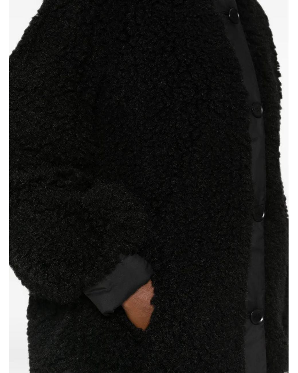 MACRON Black Reversible Faux-Shearling O.N.E. Sweater