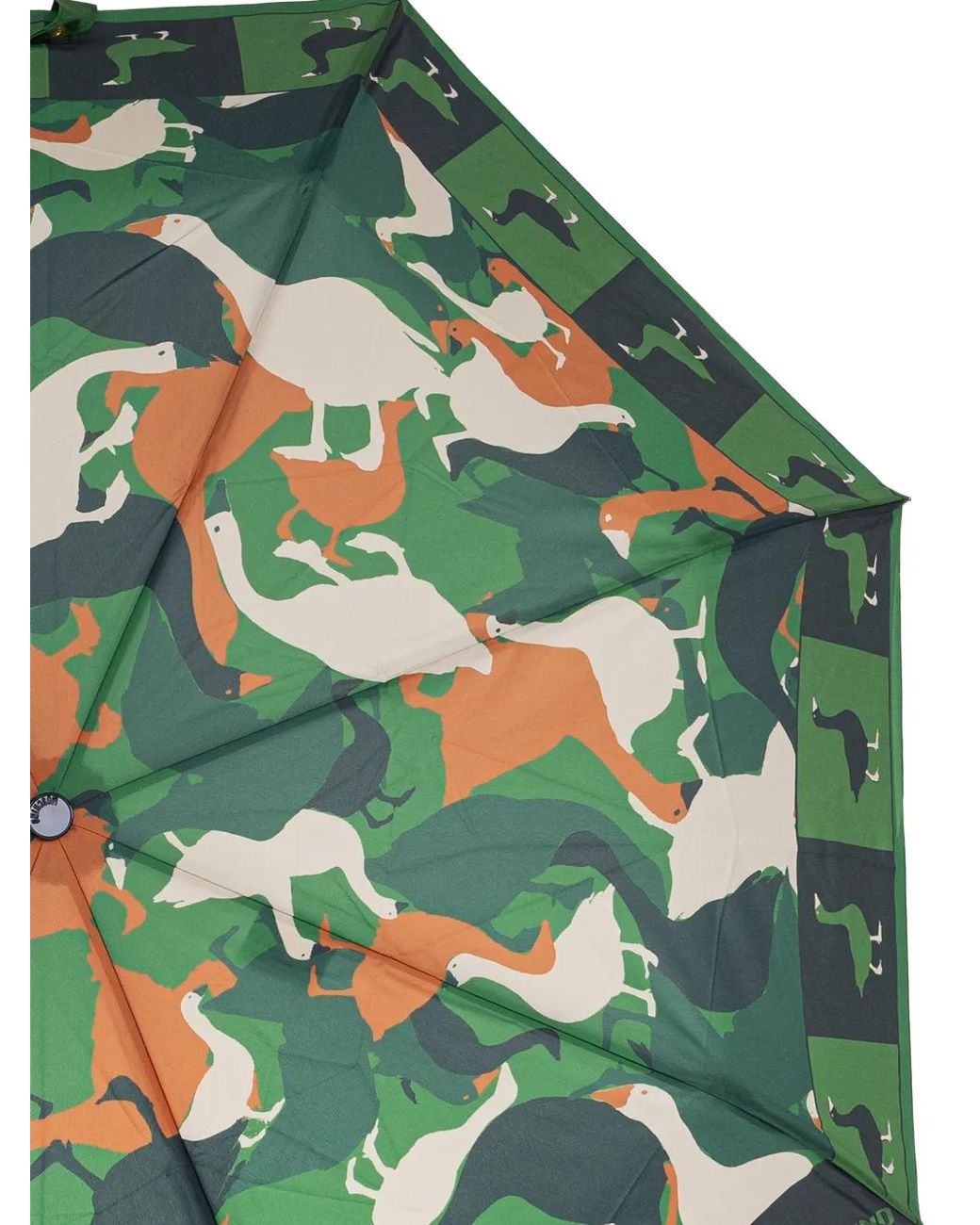 Moschino Green Duck-Print Umbrella