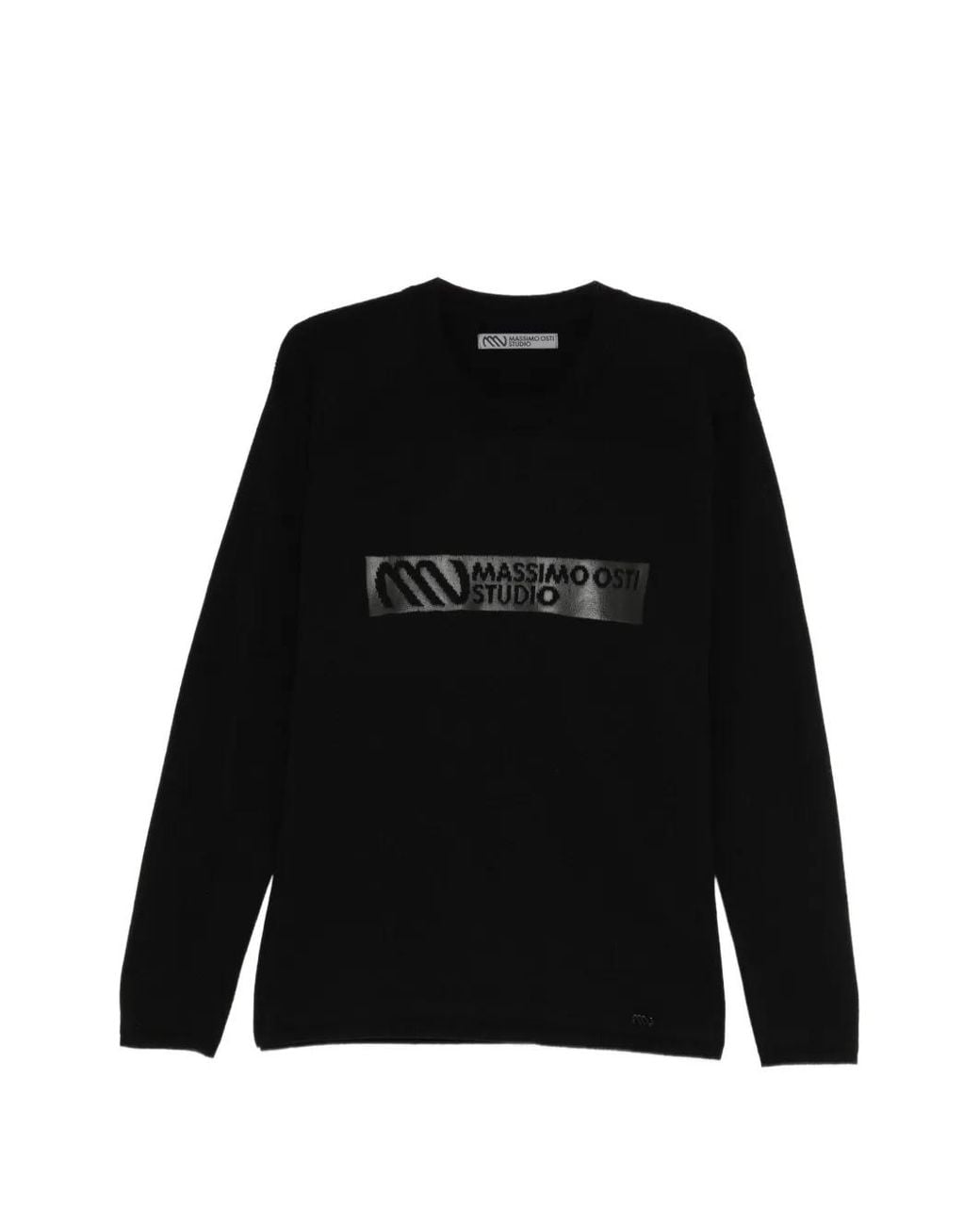 Massimo Osti Studio Black Logo-Print Sweatshirt for men