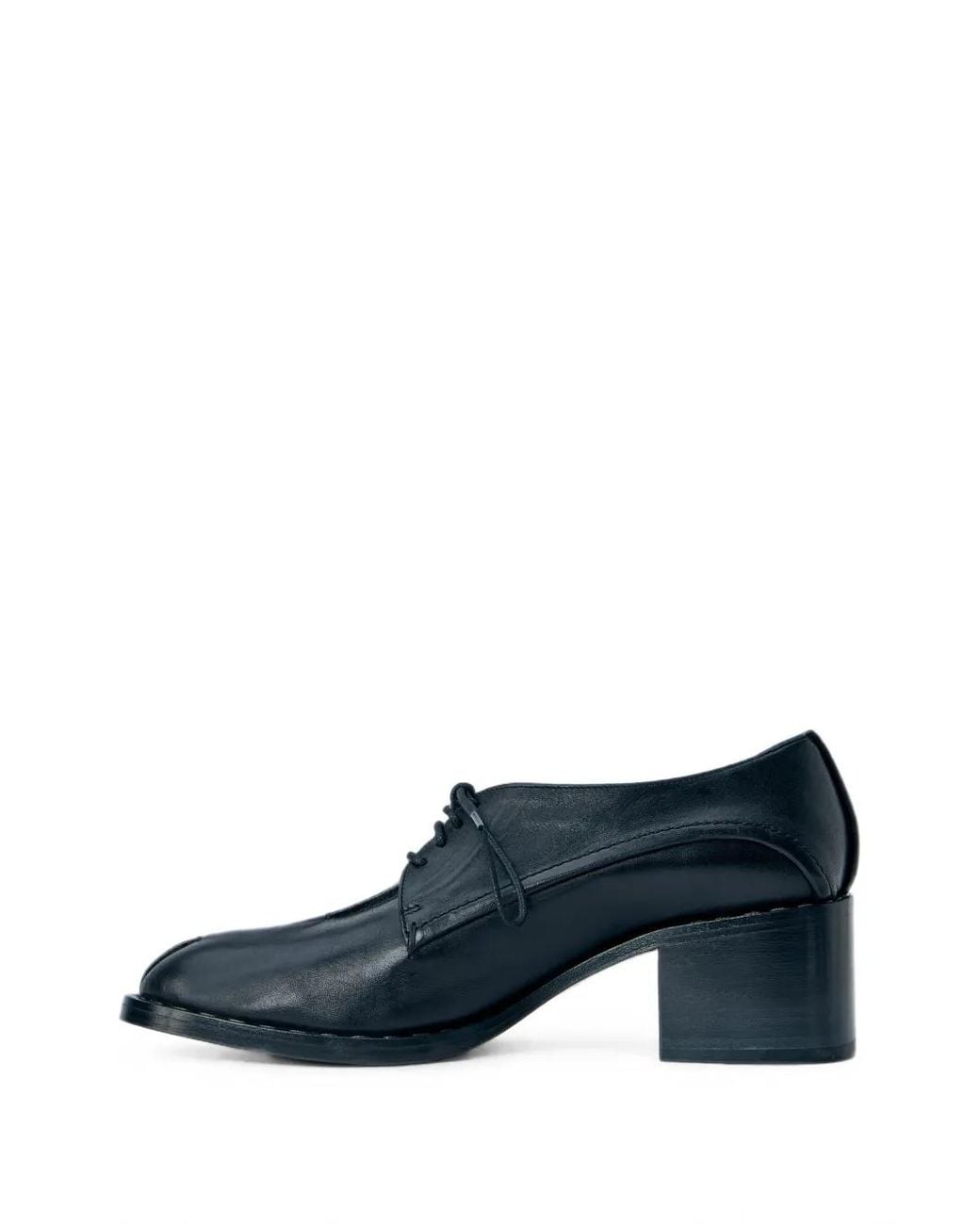 CAPASA MILANO Blue Lace-Up Leather Derbies