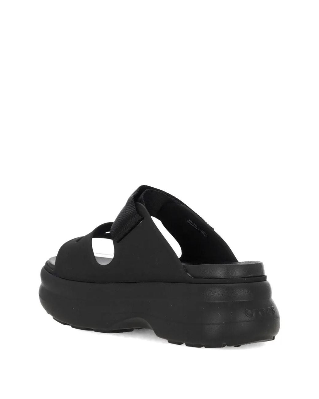 CROCSTM Black Soho Two Strap Platform Sandals