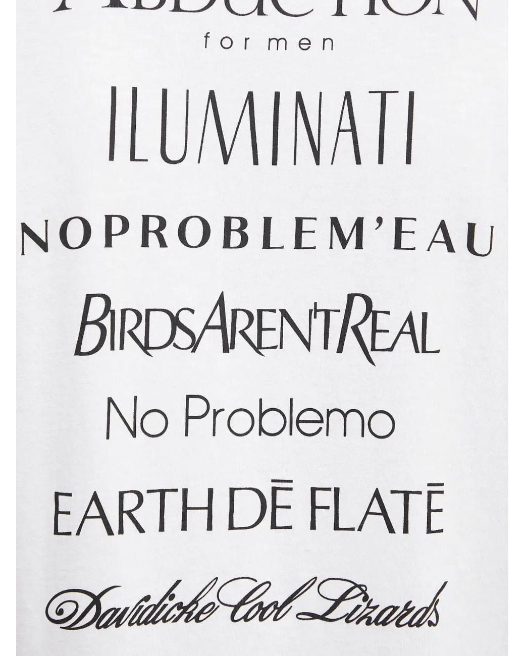 No Problemo White Eau De Problemo Logo T-Shirt