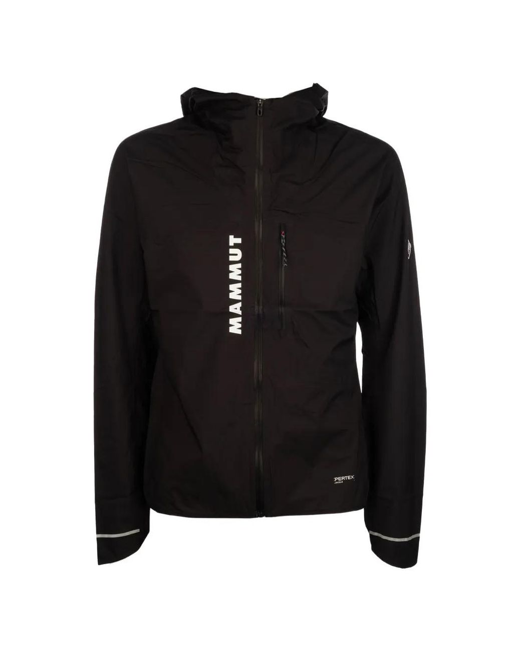 Mammut Black Logo-Print Hooded Jacket for men