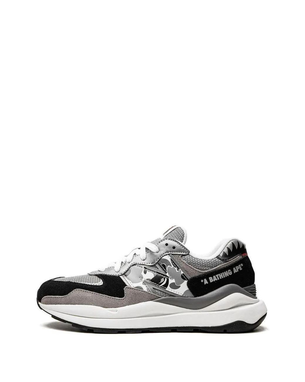 New Balance White X Bape 57/40 Low-Top Sneakers
