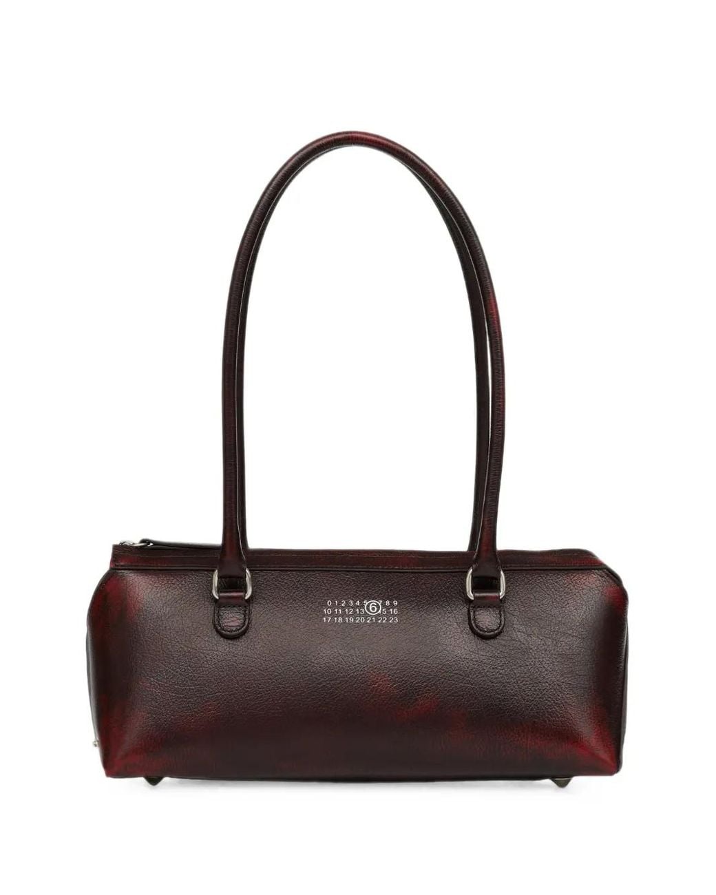 MM6 by Maison Margiela Brown Bauletto Leather Shoulder Bag
