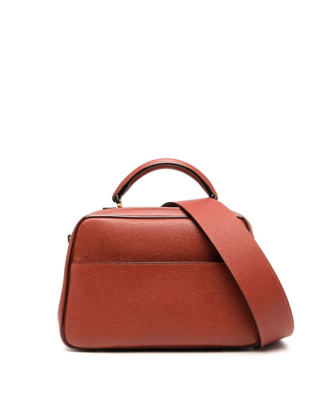 Valextra Mini Serie S Leather Tote Bag in Red Lyst