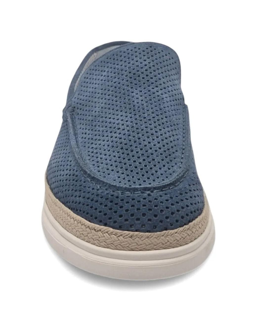 Neil Barrett Blue Perforated Suede Loafers for men