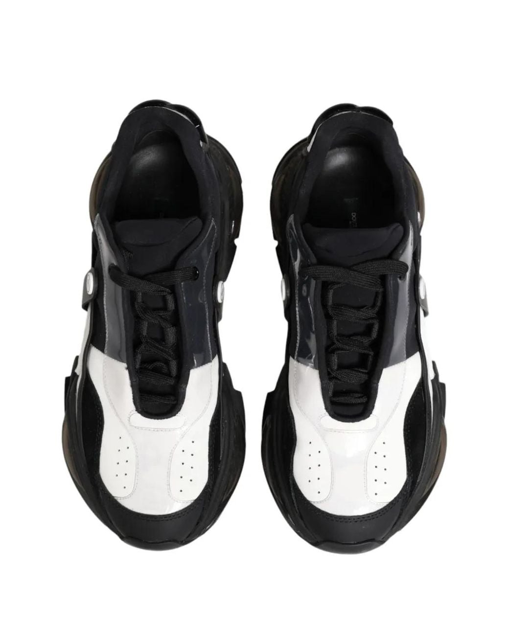 Dolce & Gabbana Black Airmaster Logo-Plaque Sneakers for men