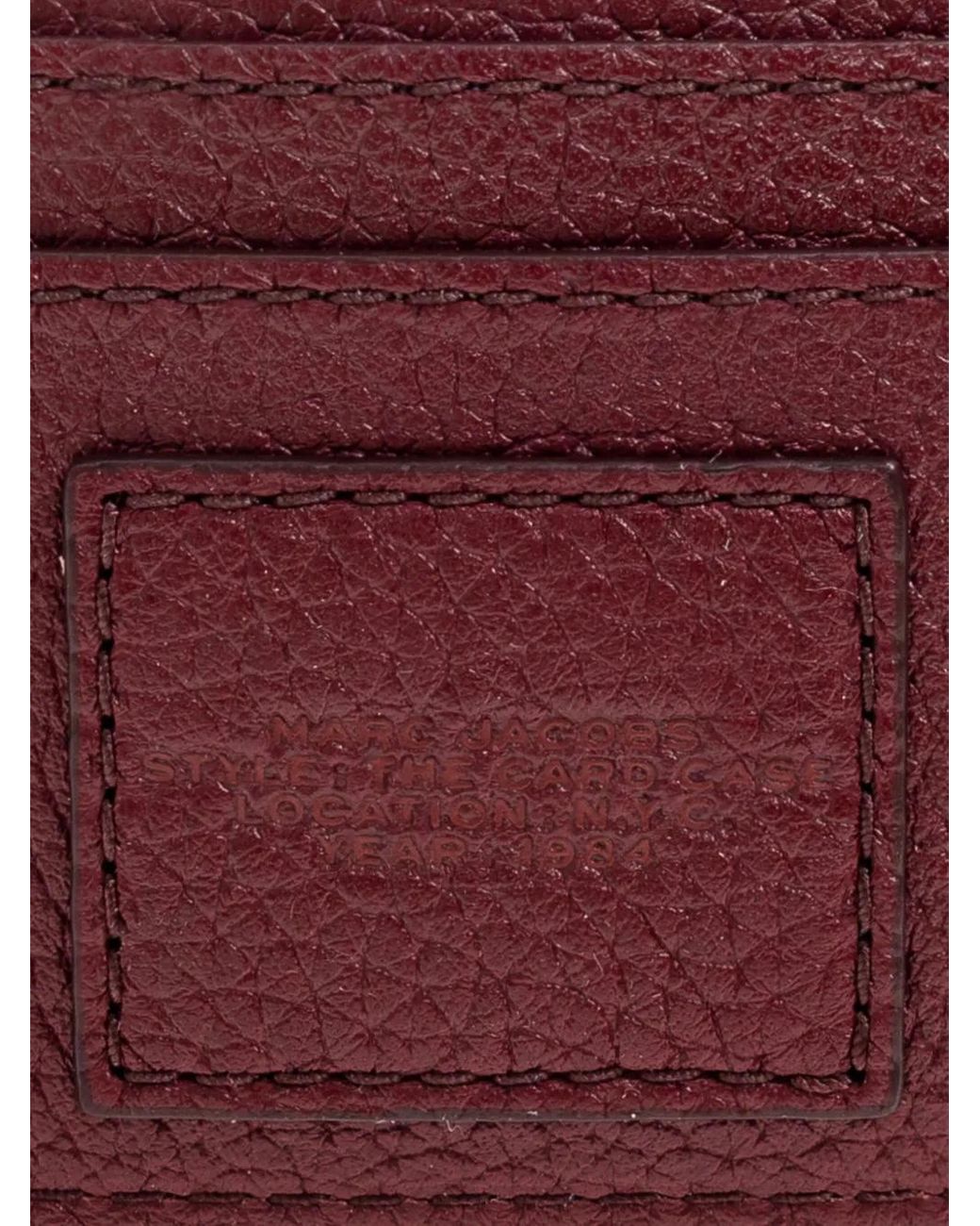 Porte-Cartes The Leather Card Case Marc Jacobs en coloris Purple