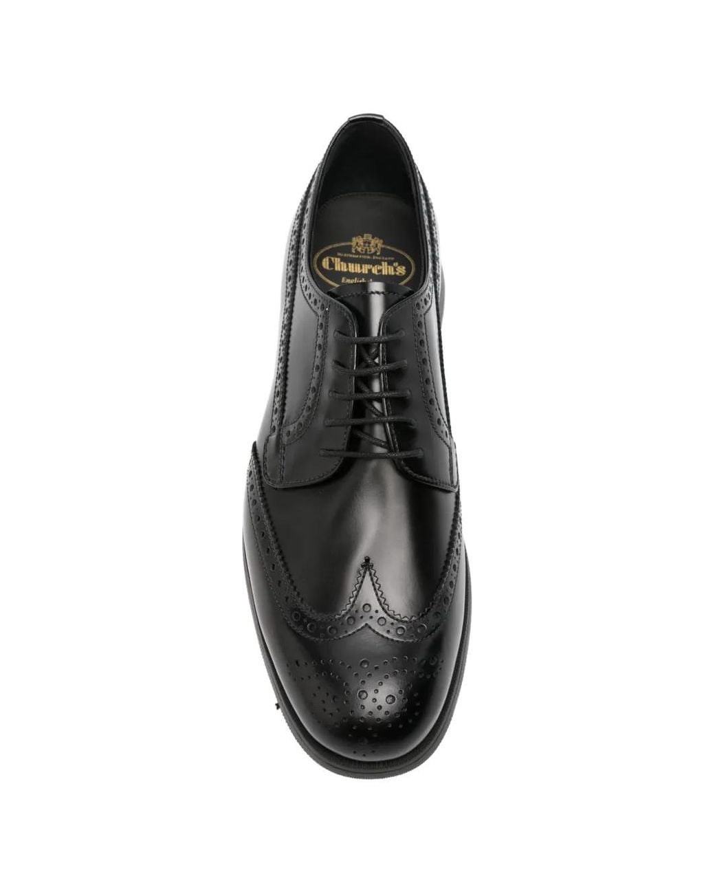 Church's Black Ringmer Brogue Leather Derby Shoes for men