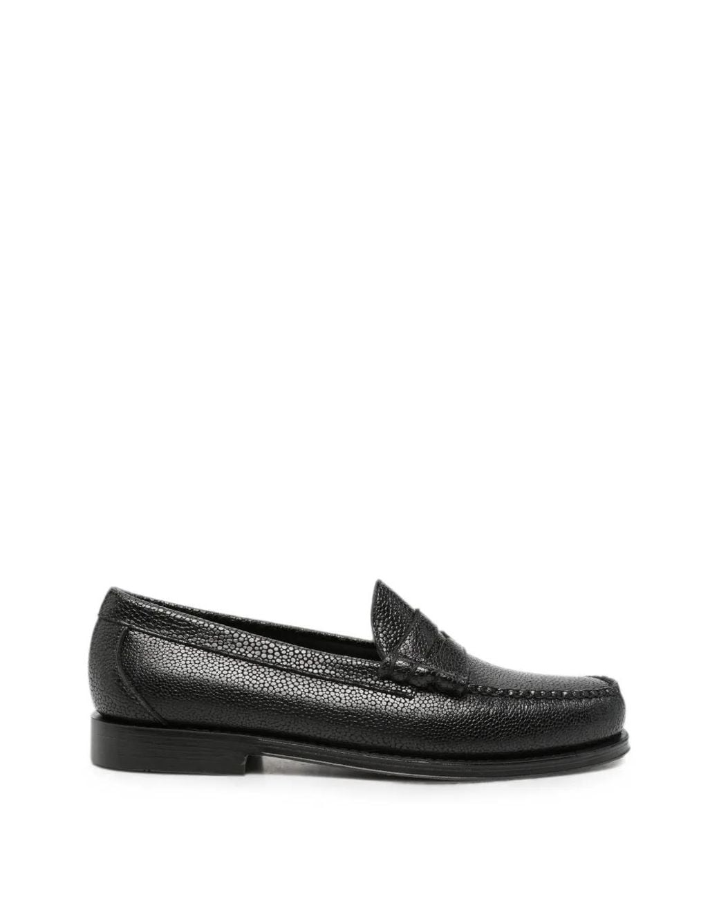 G.H.BASS Black Weejuns Larson Penny Loafers for men