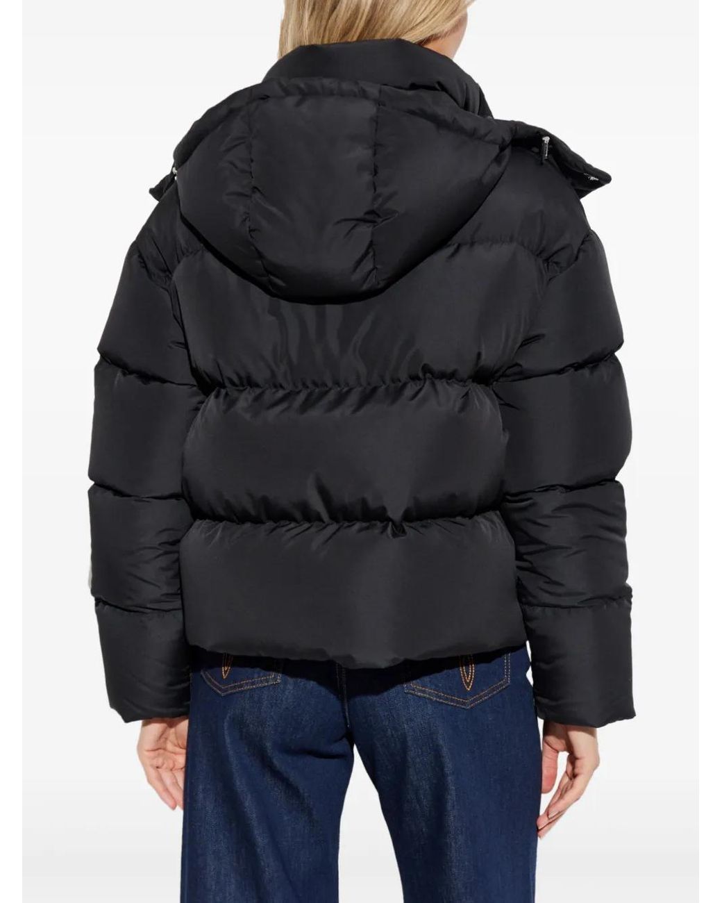Versace Blue Hooded Zip-Fastening Jacket