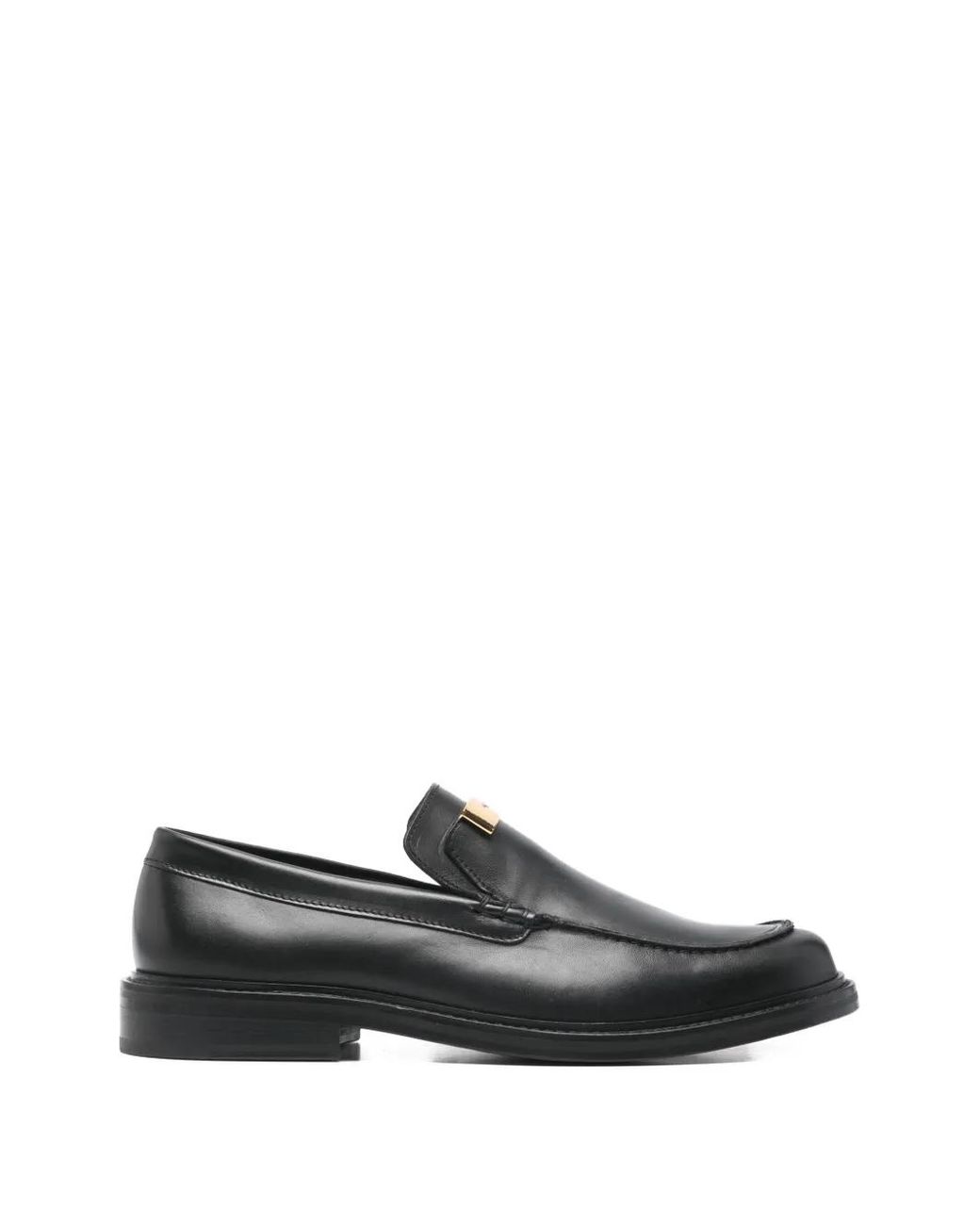 Moschino Black Refined Silk And Nylon Loafers for men
