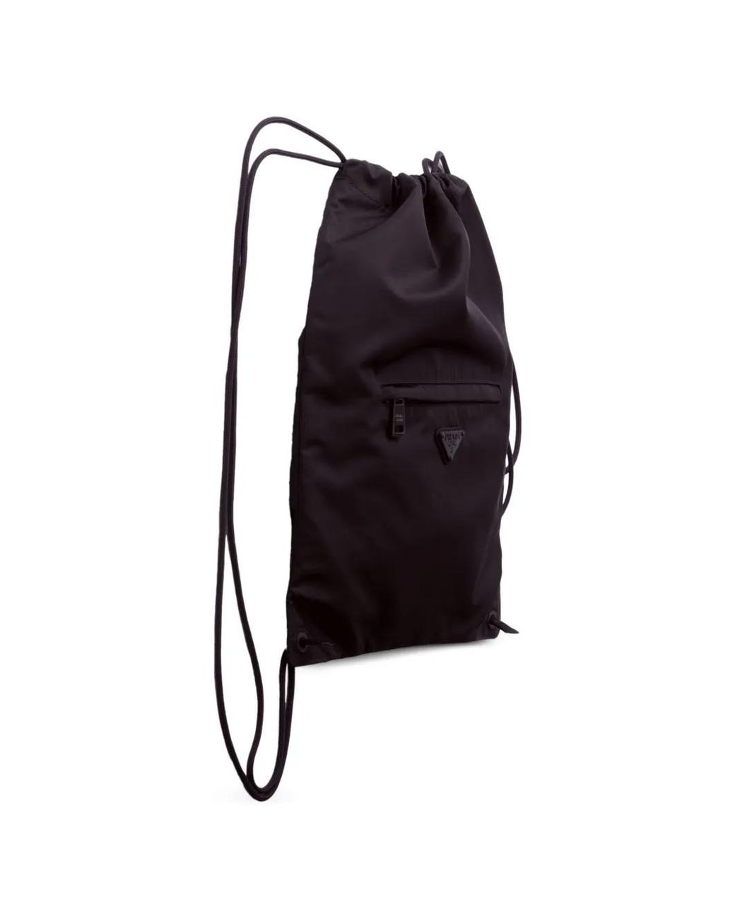 Prada Black Re-Nylon Drawstring Backpack