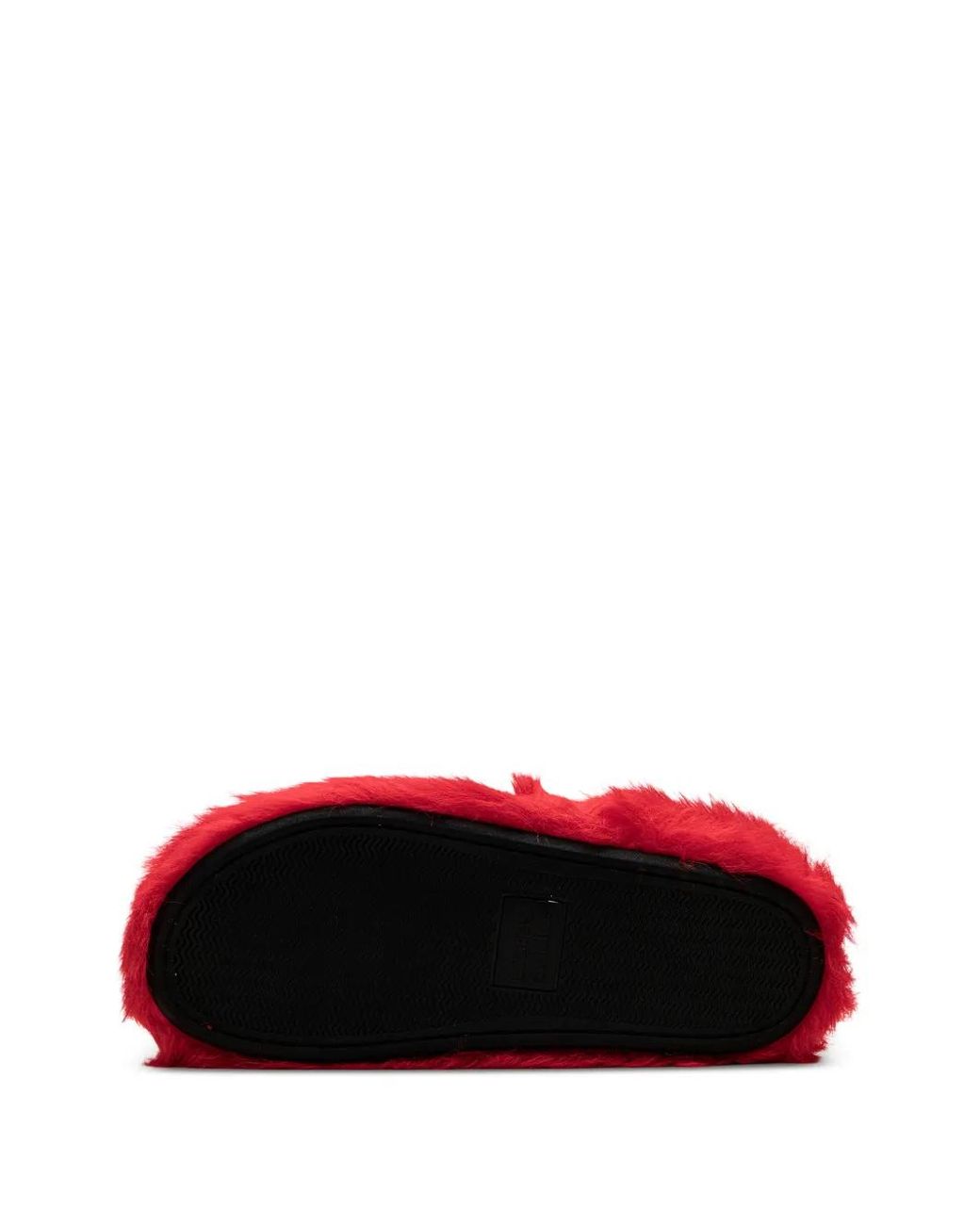 Bravest Studios Red Mules Bear Claw En Fourrure Artificielle