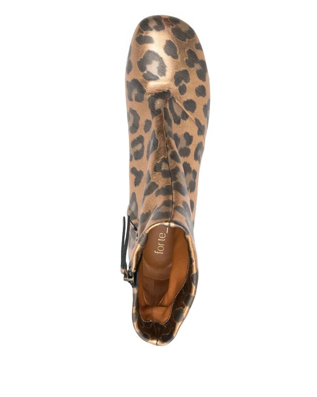 Forte_forte Brown Leopard-Print Ankle Boots