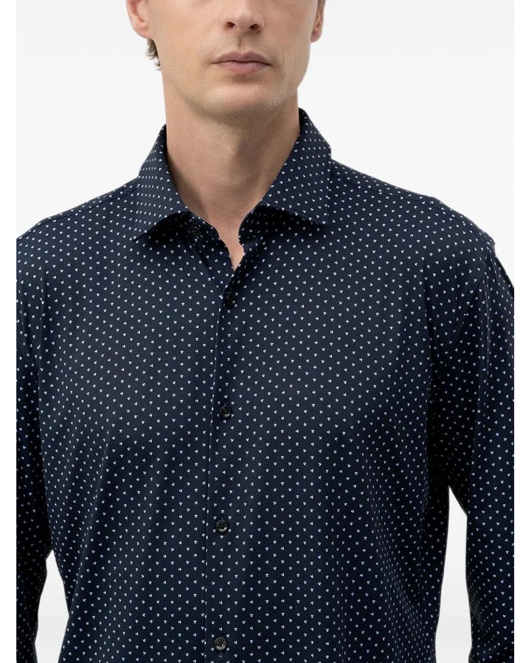 HUGO Blue Chemise À Imprimé Géométrique for men