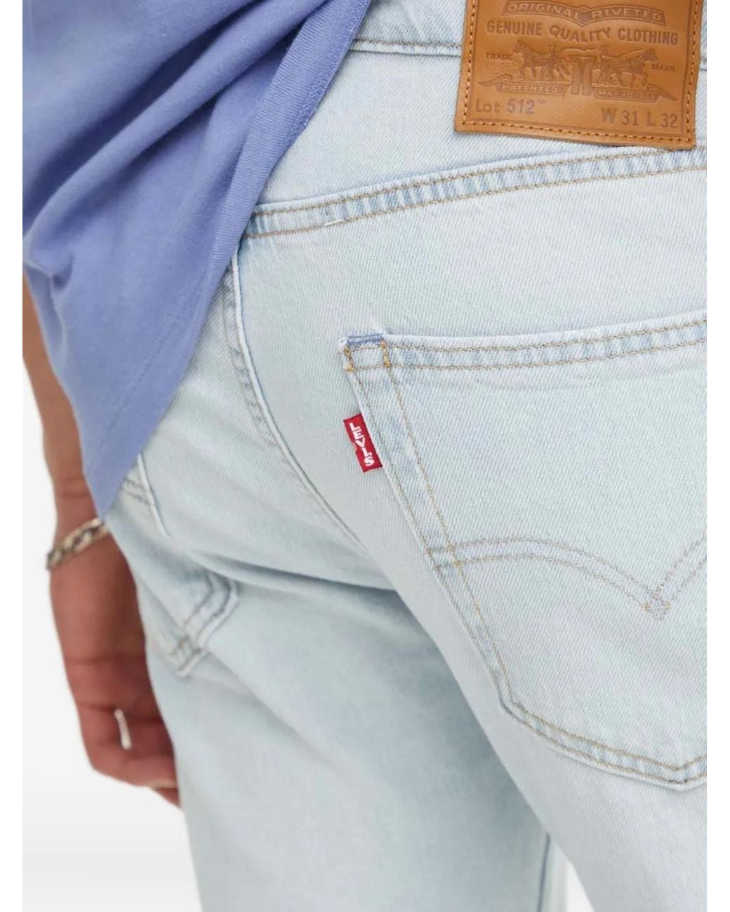 Vaqueros con cinco bolsillos 512 Levi's de hombre de color Blue