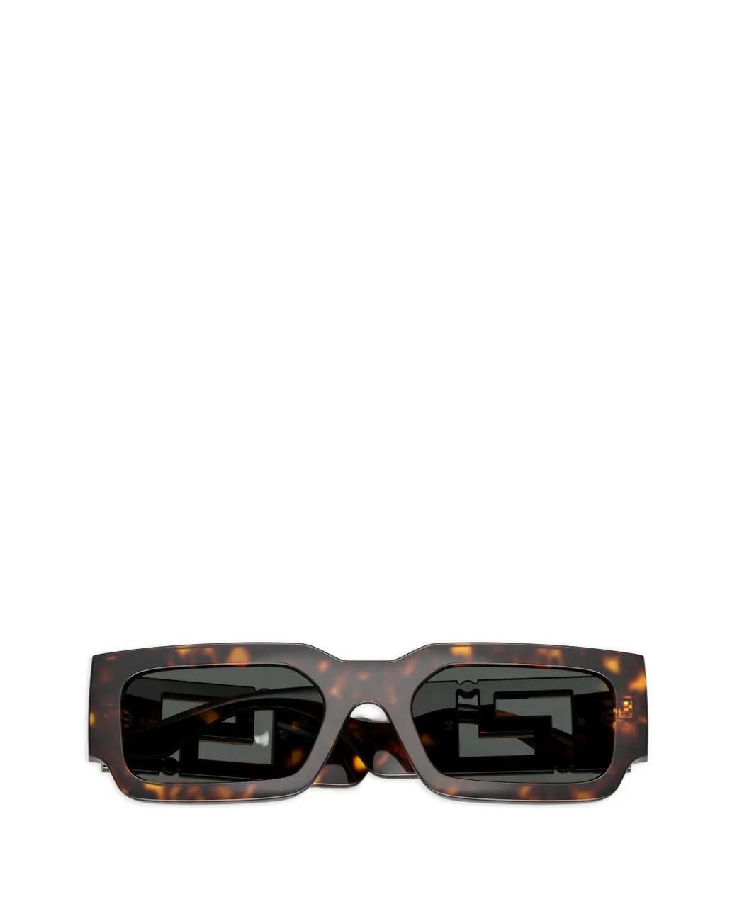 Versace Gray Logo-Detail Sunglasses for men