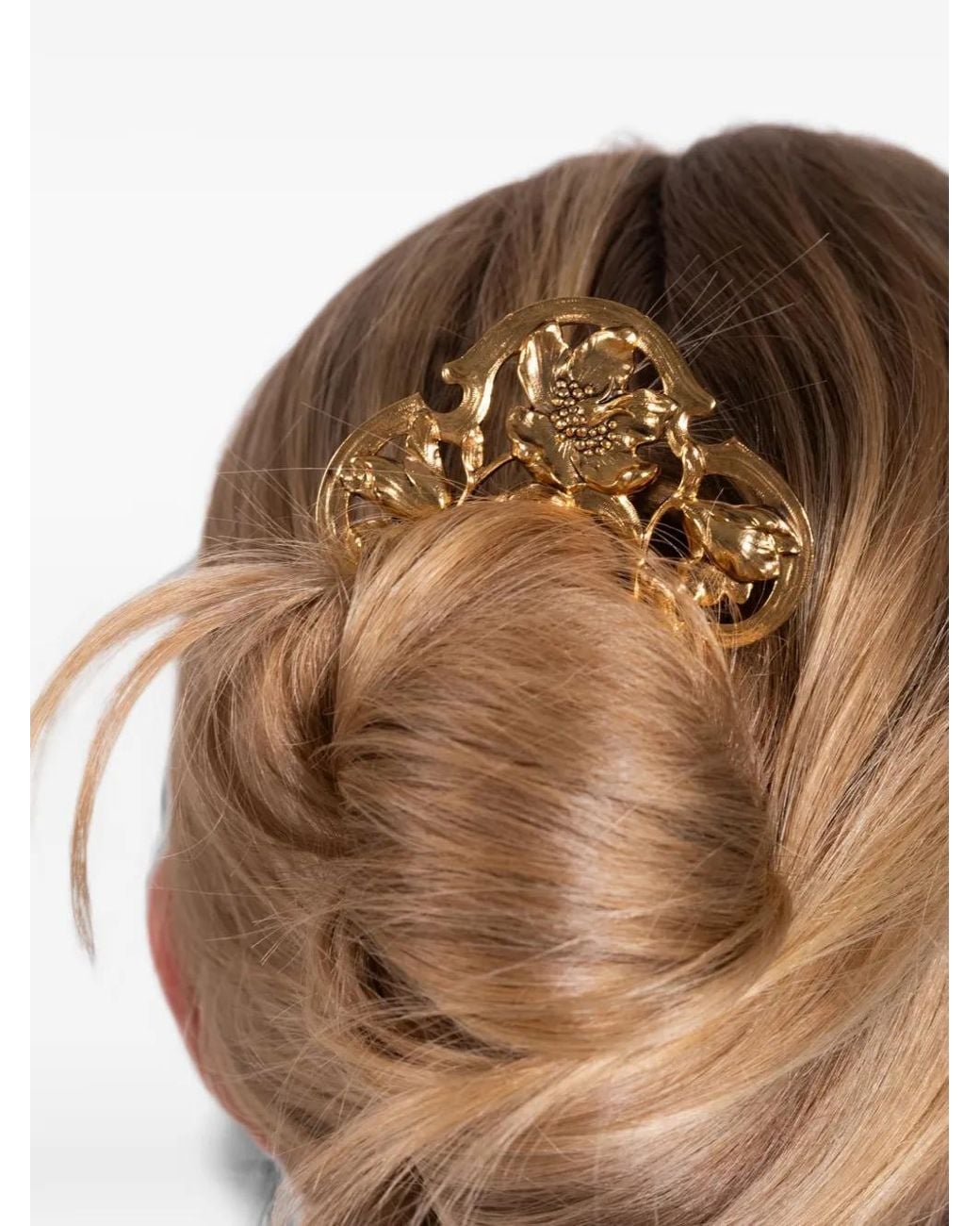 Jennifer Behr White Amara Floral-Motif Hair Pin