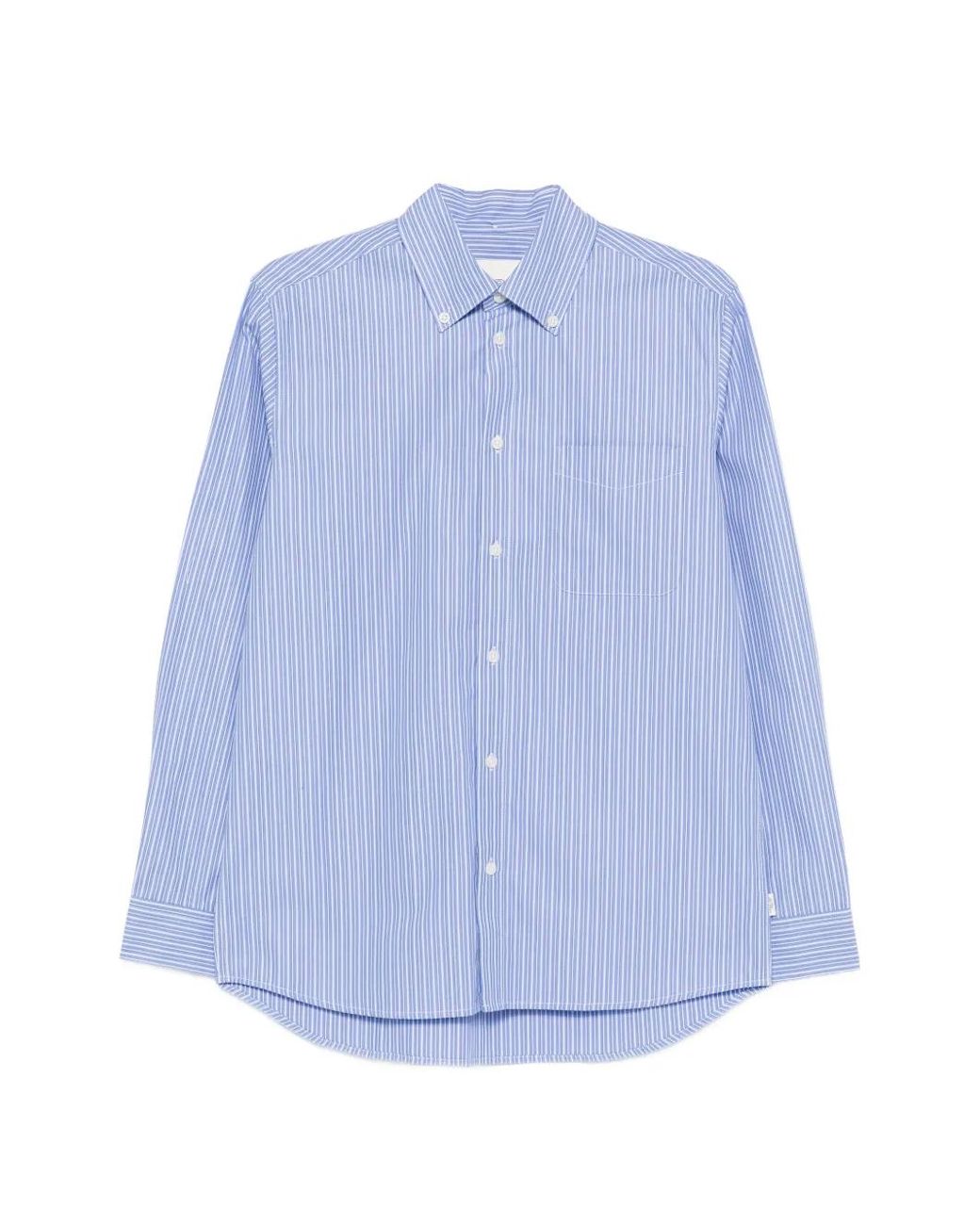 Les Deux Blue Striped Shirt for men