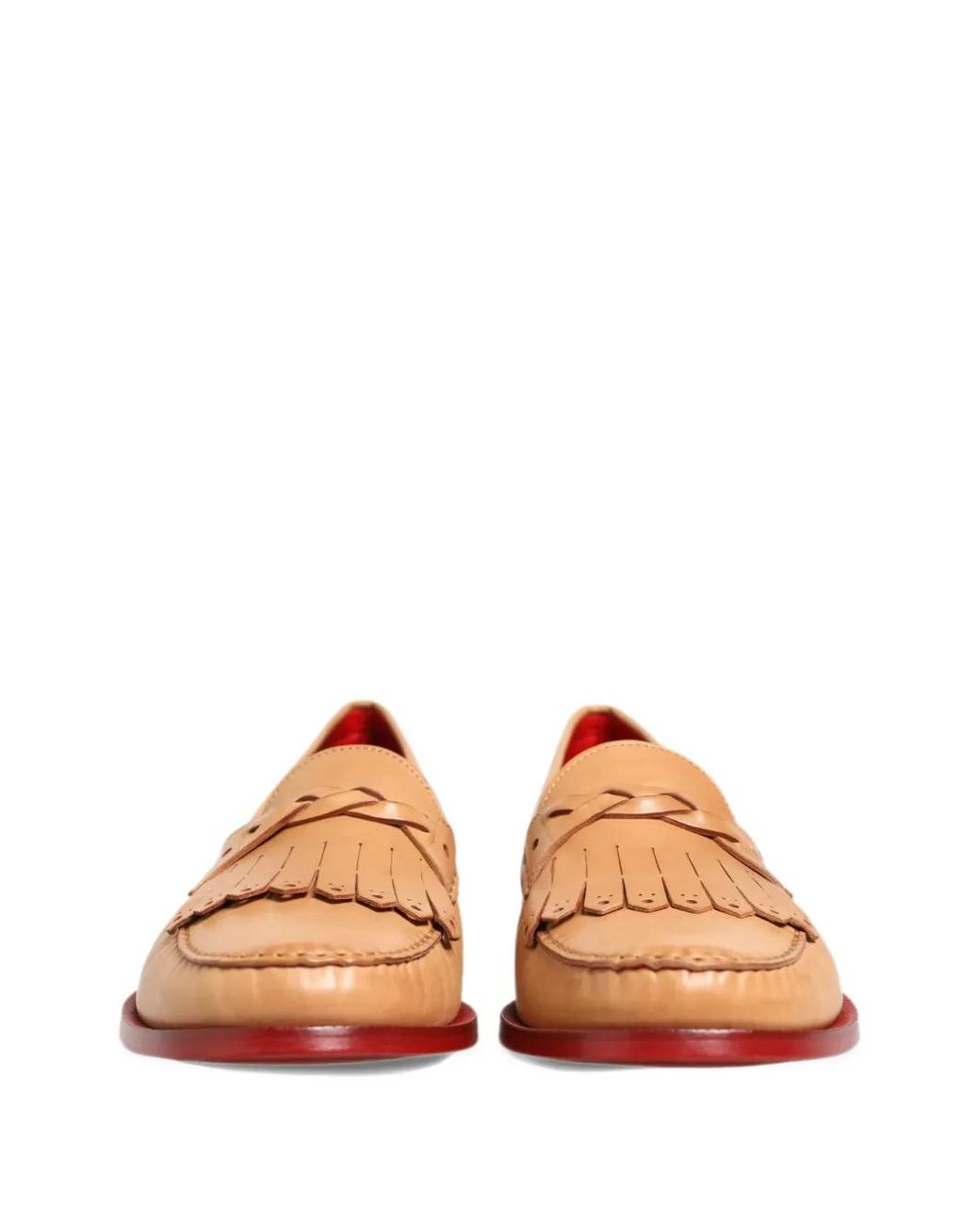 Dolce & Gabbana Natural Mocassins Kiltie À Franges for men