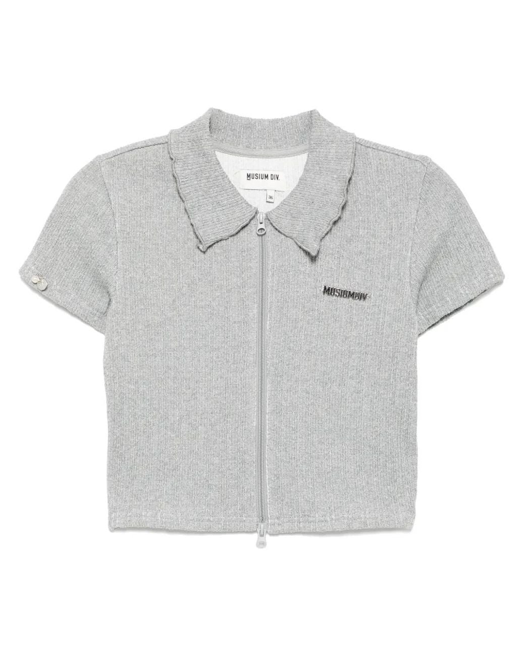 Musium Div. Gray Zipped Top