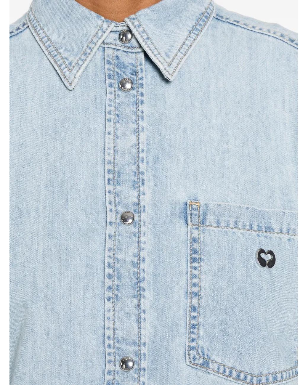 Maje Denim Overhemd in het Blue