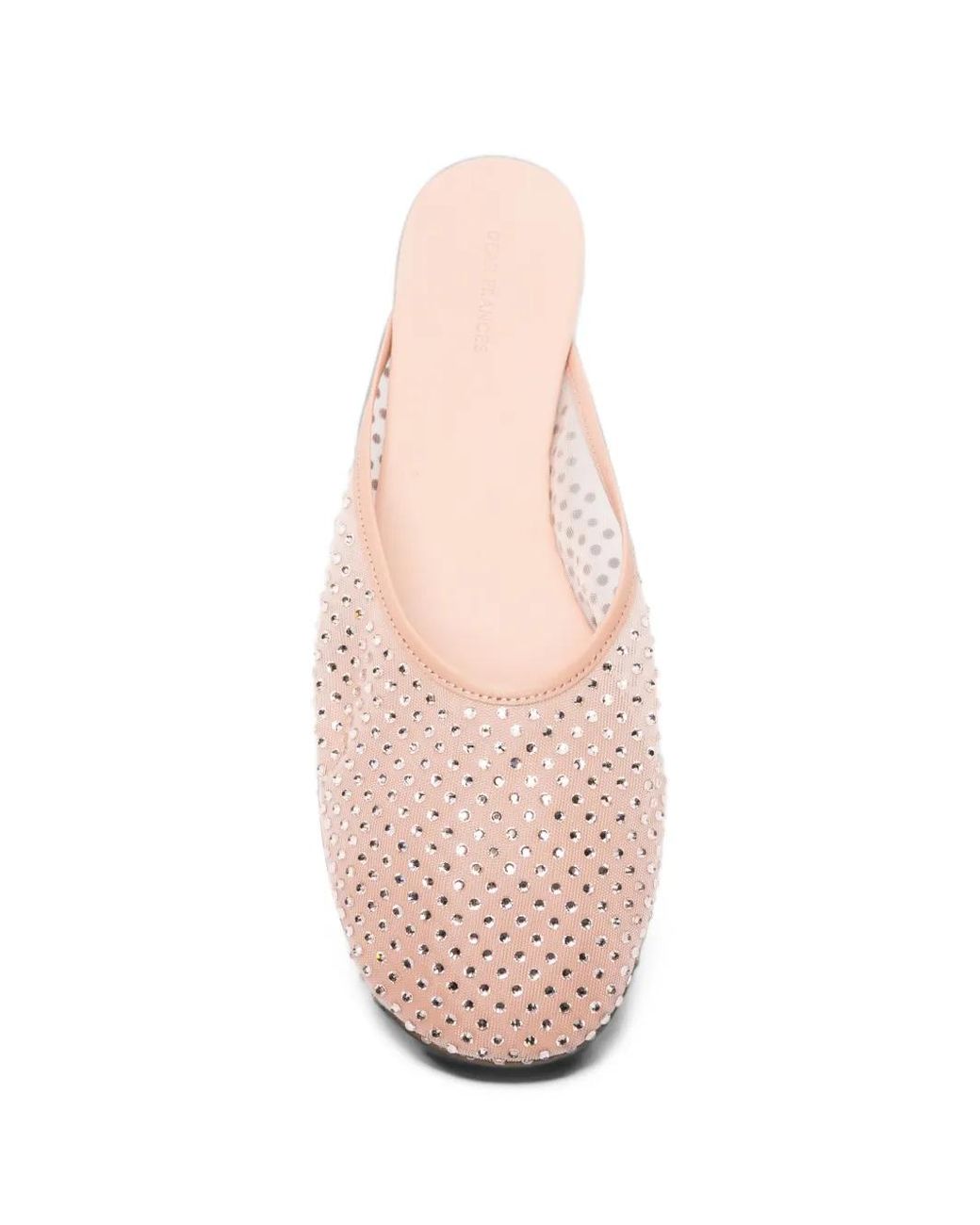 Dear Frances Pink Balla Mesh Crystal Slippers