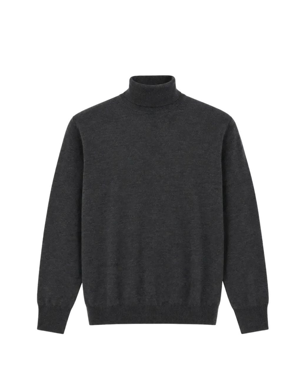 Canali Gray Roll-Neck Knitted Sweater for men