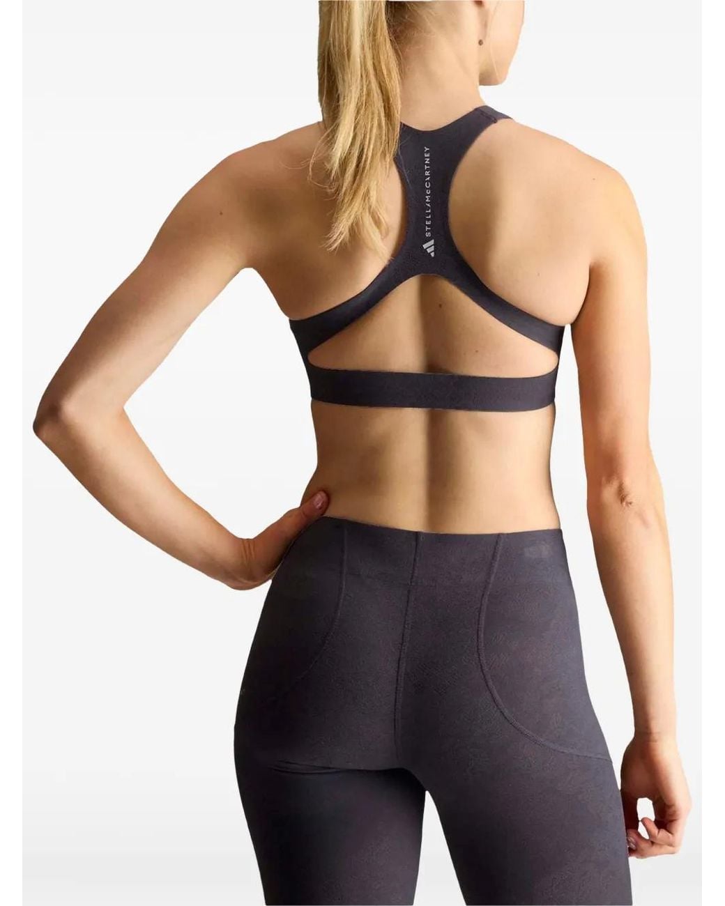 Adidas By Stella McCartney Blue Running Medium Support Bra