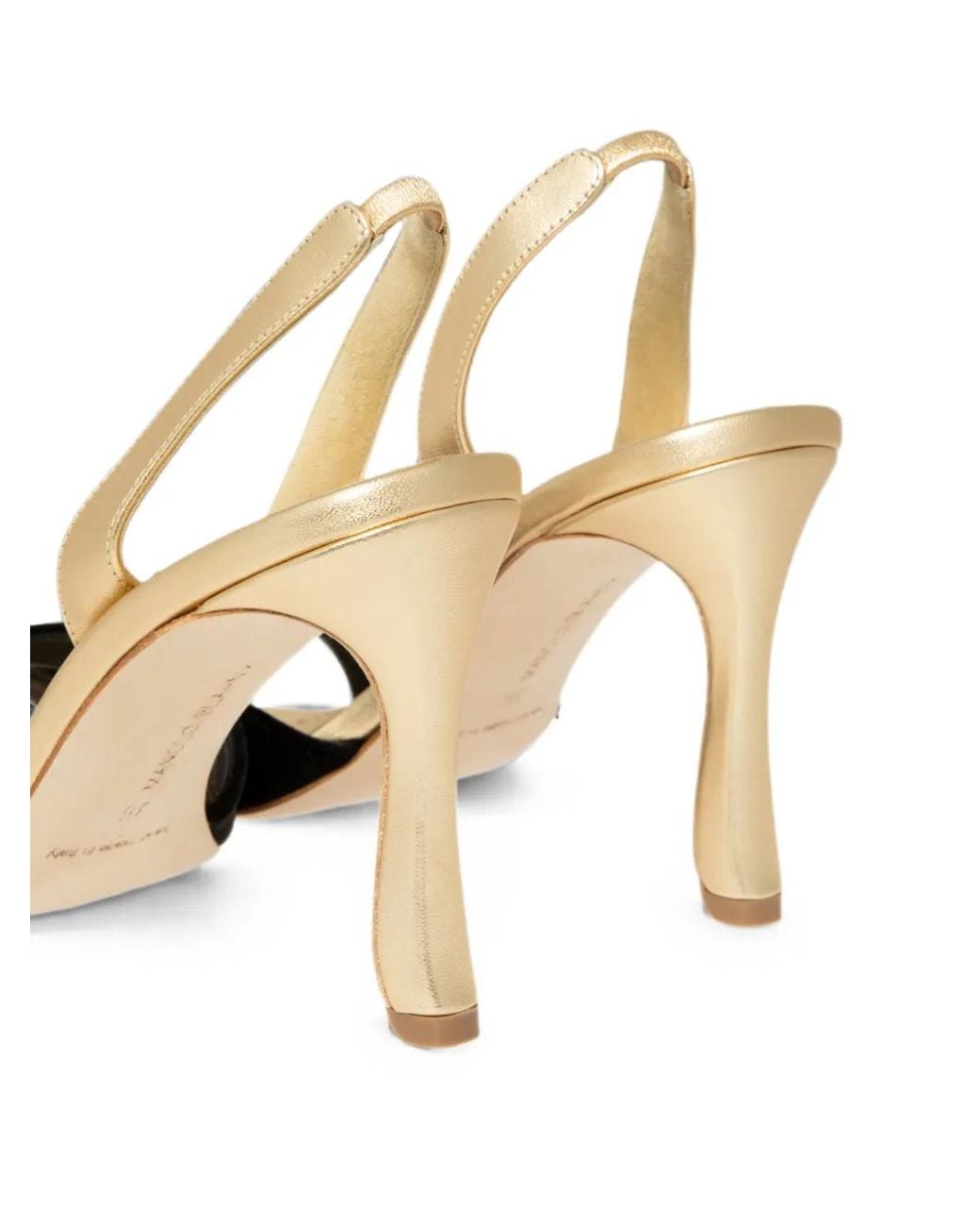 Manolo Blahnik Metallic Callydra Crossover-Strap Sandals