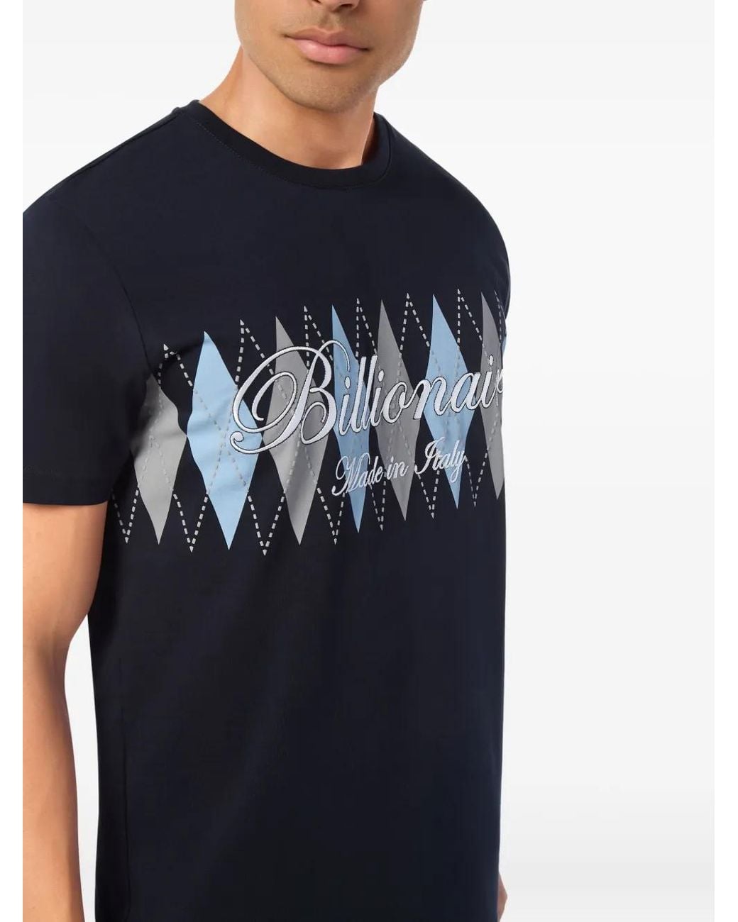 Billionaire Black Round Neck T-Shirt for men