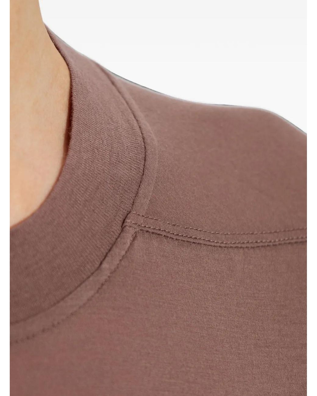 Rick Owens Pink T-Shirt À Col Rond