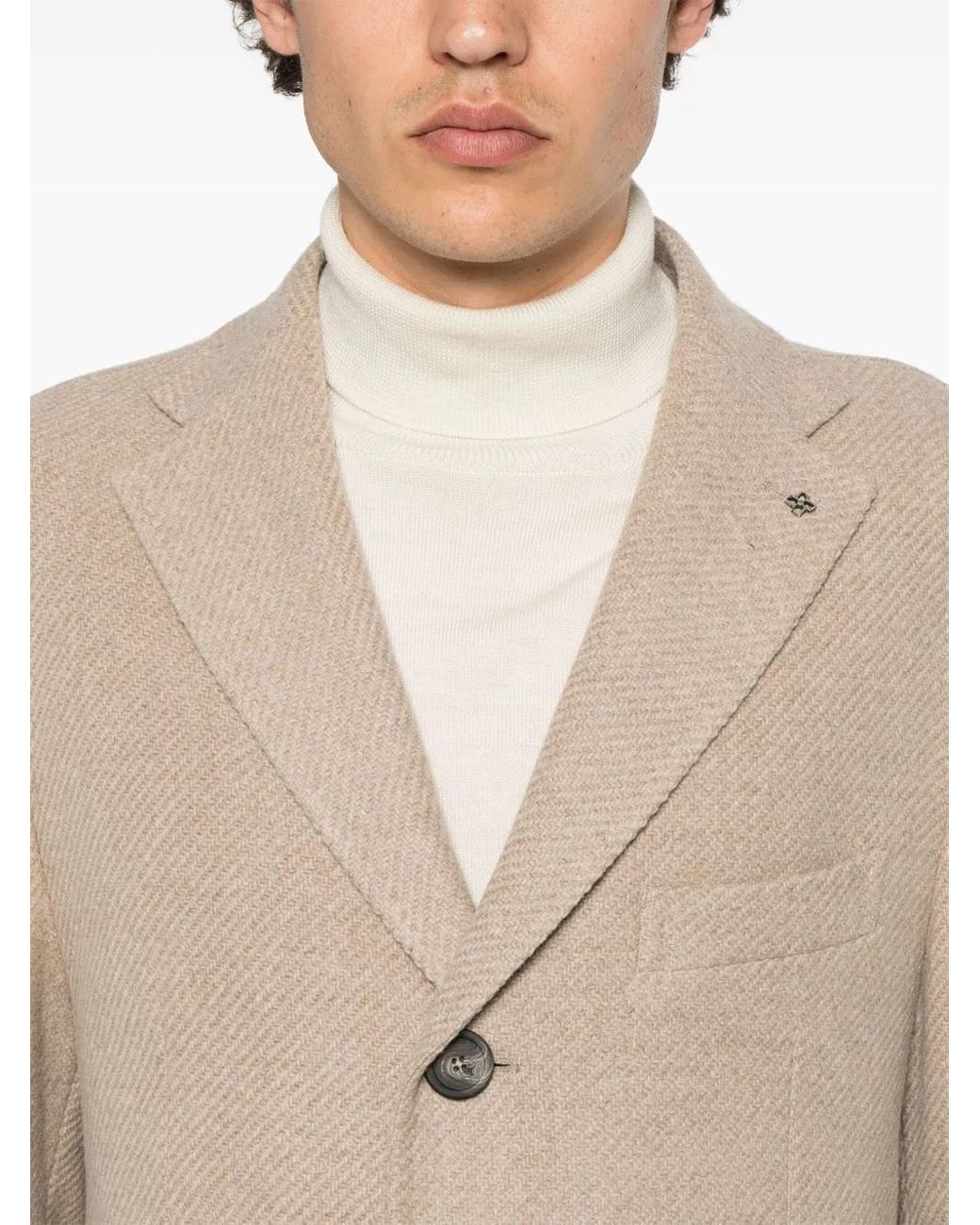 Abrigo Con Botones Tagliatore de hombre de color Natural