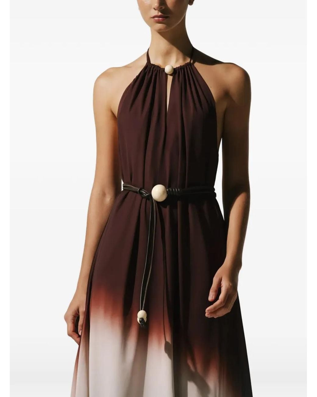 Baobab Black Robe Longue Rondine À Découpe