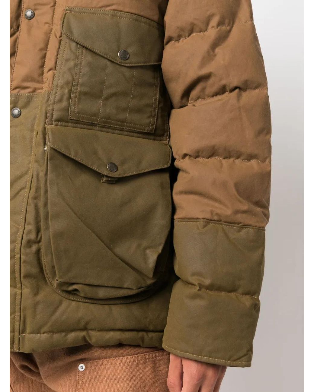 Filson Brown Cruiser Quilted Down Jacket for men