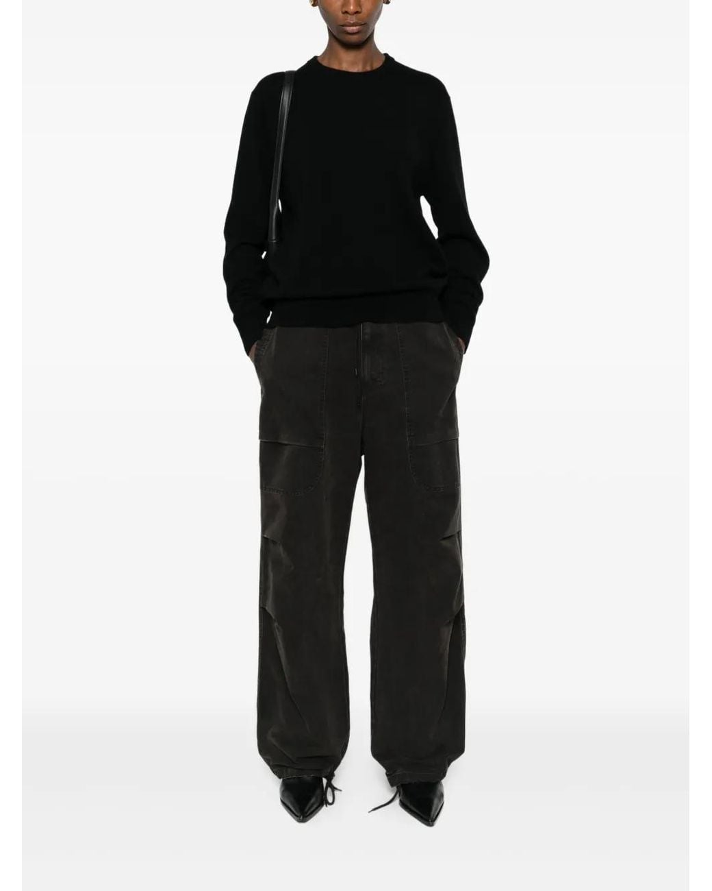 Entire studios Black Crew-Neck Sweater