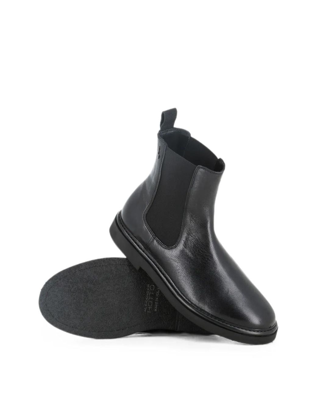 Alexander Hotto Black Elasticated Side-Panel Boots