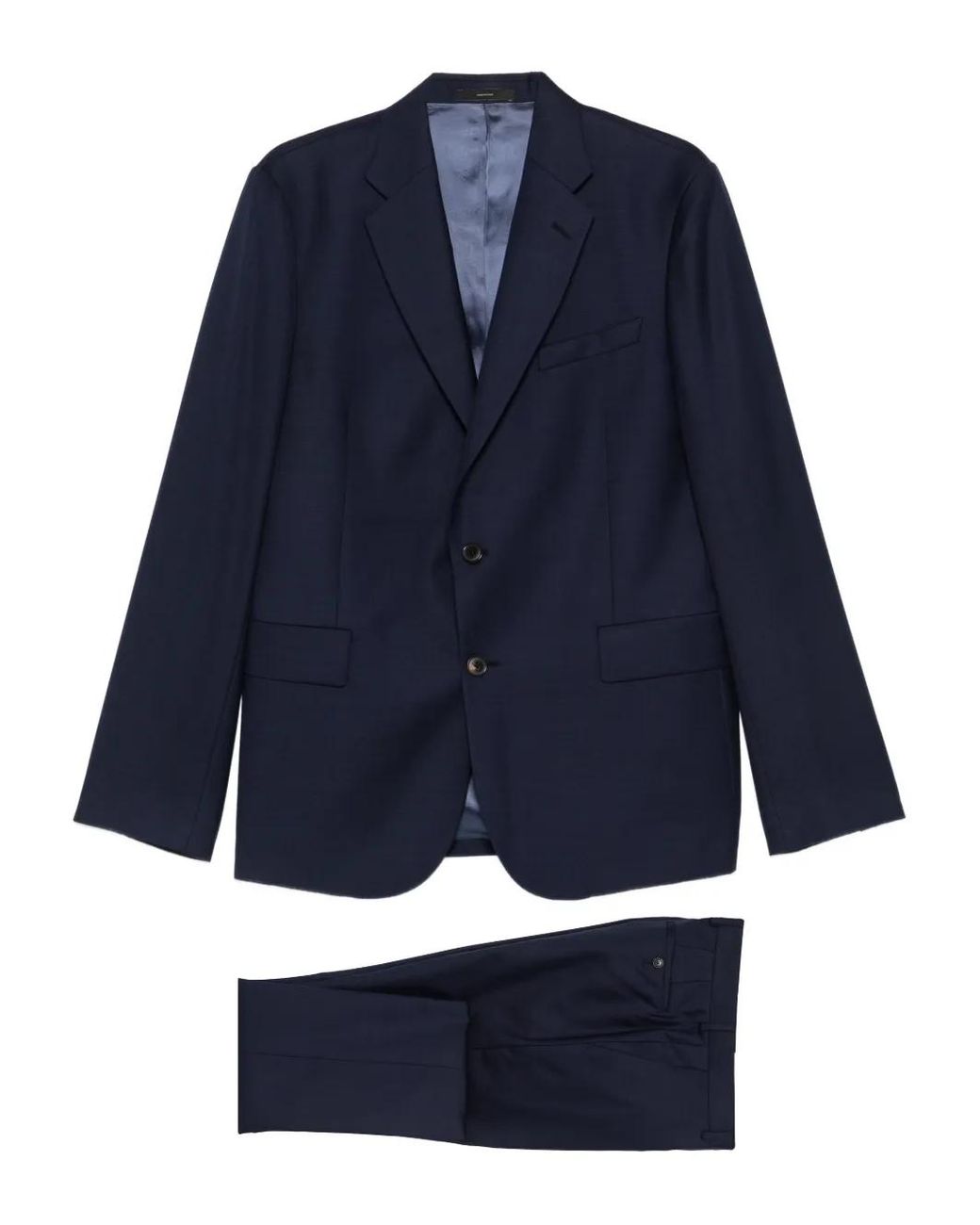 Paul Smith Blue Single-Breasted Suit for men