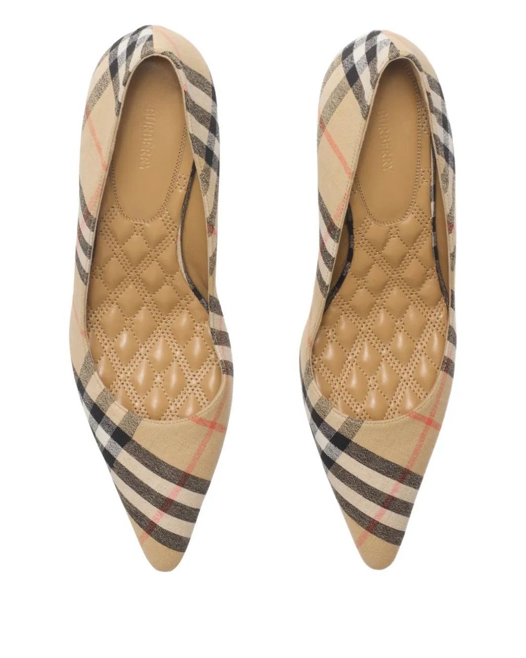 Burberry Natural Check Dame Pumps