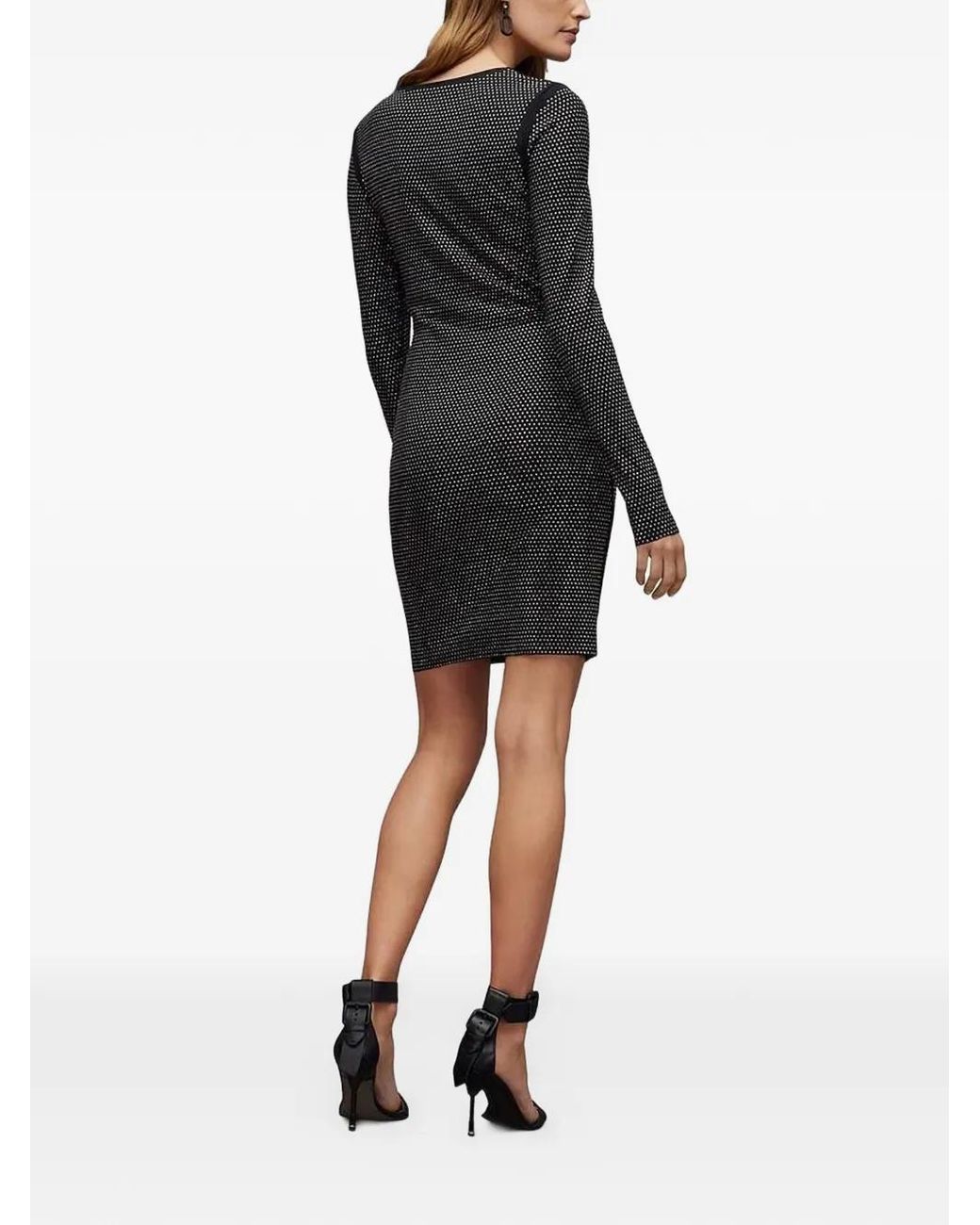black and white bodycon dress Puff Sleeve Short Going Out Occasion Iridescent Sequin Dress with Color:Other Colors(Leaving a note) 2024 NH SUMMER SHOP