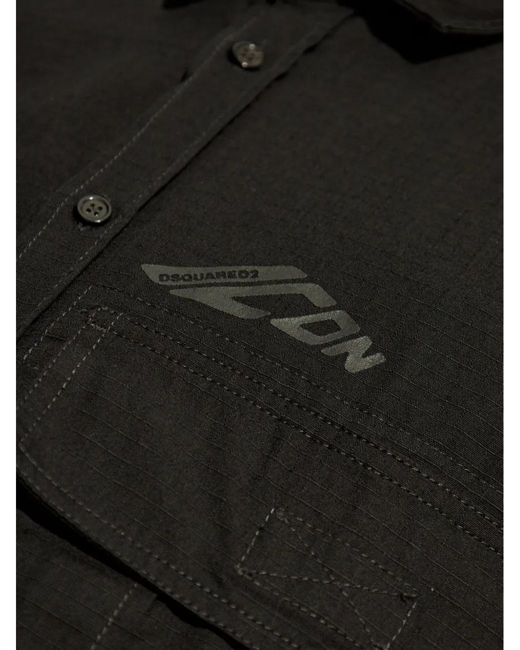 DSquared² Icon Overhemd Met Logo in het Black voor heren