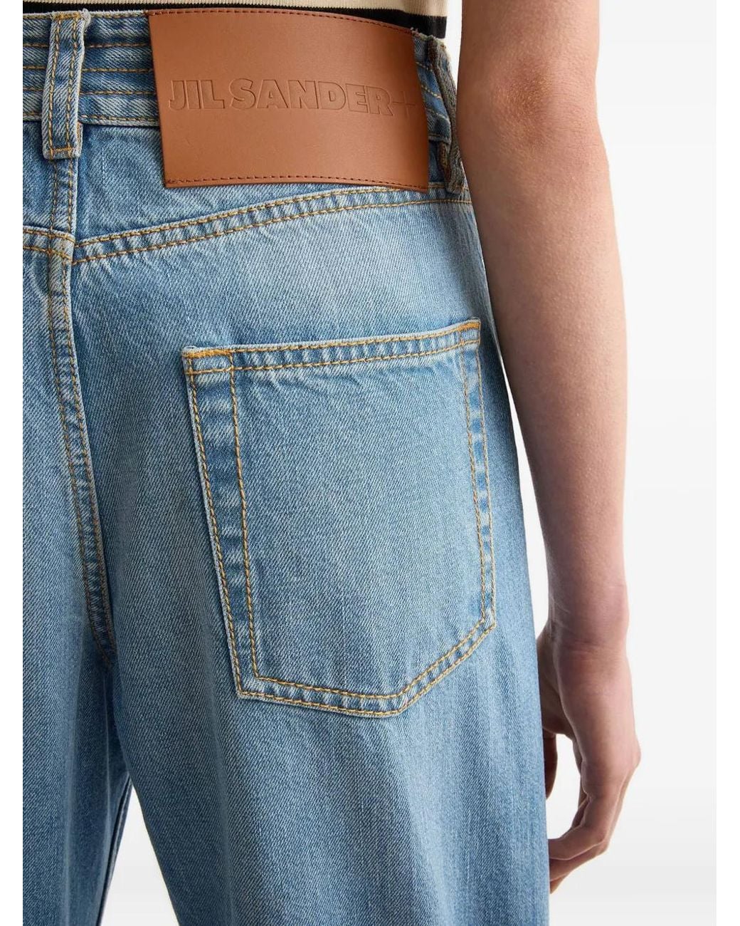 Jil Sander Blue Regular Denim Trousers