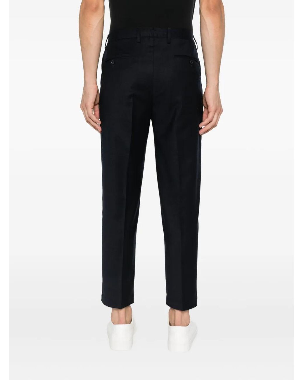Briglia 1949 Blue Pleated-Pocket Trousers for men